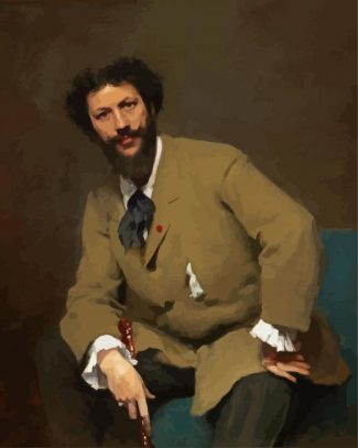 Portrait Of Carolus Duran By Sargent diamond painting