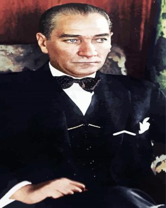 President Of Turkey Mustafa Kemal Ataturk diamond painting