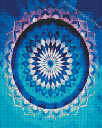 Psychedelic Mandala Flower diamond painting