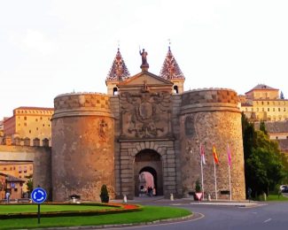 Puerta De Bisagra Toledo Spain diamond painting