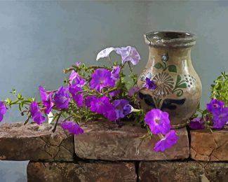 Purple Petunia diamond painting