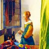 Reading Letter By Window diamond painting