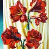 Red Lilies diamond painting