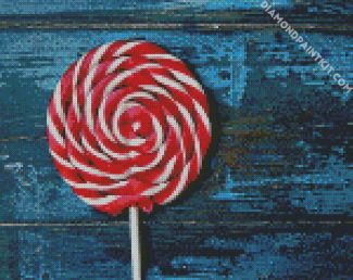 Red White Lollipop diamond painting