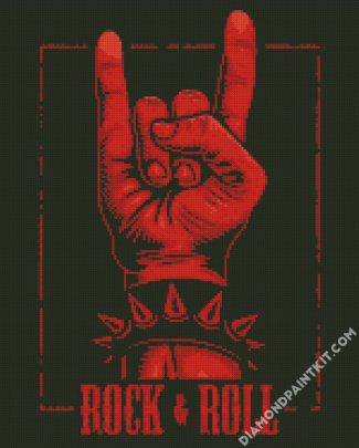 Rock And Roll Sign diamond painting