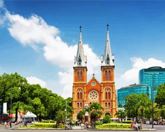 Saigon Notre Dame Cathedral Of Saigon diamond painting