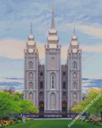 Salt Lake Utah Temple Diamond painting