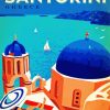 Santorini Greece Poster diamond painting