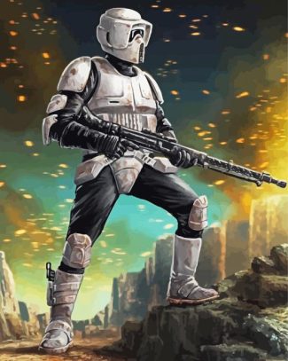 Scout Trooper diamond painting