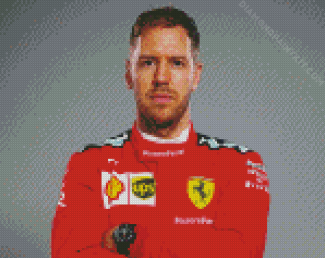 Sebastian Vettel diamond painting