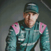 Sebastian Vettel Racing Driver diamond painting