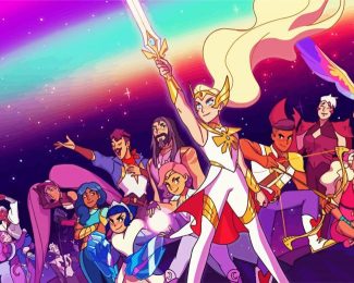 Shera And The Princesses Of Power Characters diamond painting