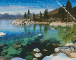 Sierra Nevada Lake tahoe diamond painting