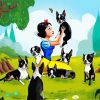 Snow White And The Seven Dwarfs Boston Terriers diamond painting