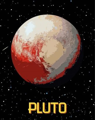 Space Pluto Planet diamond painting