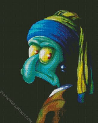 Squidward With The Pearl Earring diamond painting