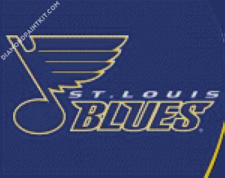 St Louis Blues Logo diamond painting