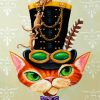Steampunk Cat diamond painting