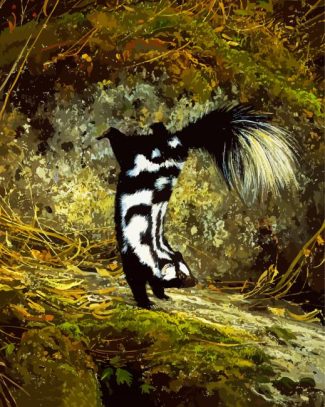 Striped Skunk Animal diamond painting