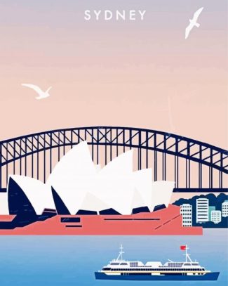 Sydney City Poster diamond painting