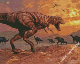 T Rex Dinosaur diamond painting