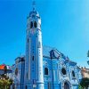 The Blue Church Slovakia diamond painting
