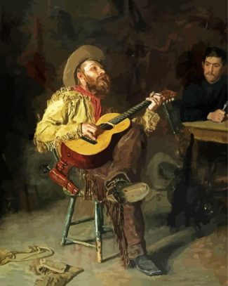 The Cowboy Singer diamond painting
