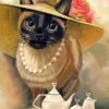 The Lady Cat diamond painting