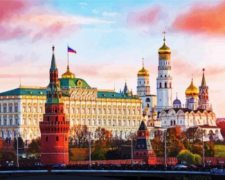 The Moscow Kremlin Russia diamond painting