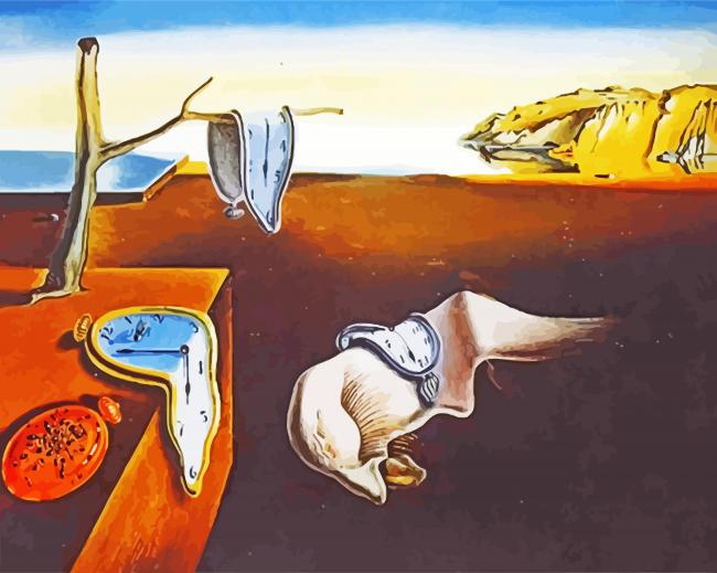 The Persistence Of Memory by Salvador Dali - 5D Diamond Painting 