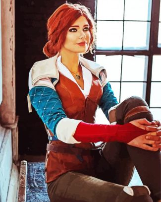 The Witcher Triss diamond painting