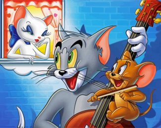 Tom And Jerry In Love diamond painting