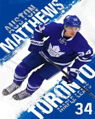 Toronto Maple Leafs Auston Matthews diamond painting