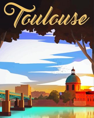 Toulouse City Poster diamond painting