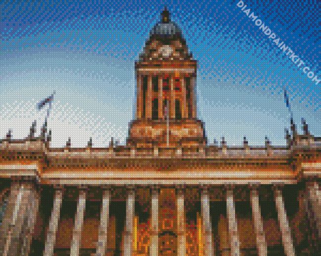 Town Hall Leeds England diamond painting