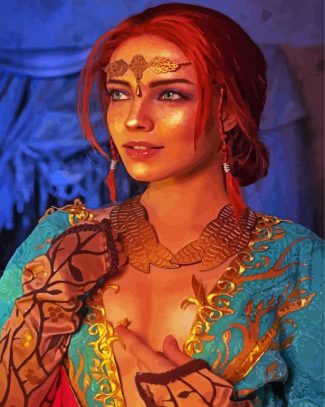 Triss Merigold Witcher diamond painting