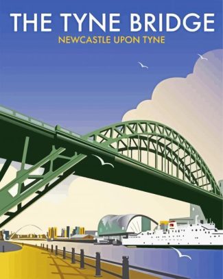 Tyne Bridge Newcastle Poster diamond painting