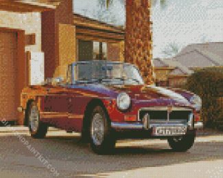 Vintage Mg Car diamond painting