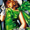 Young Lady With Gloves Lempicka diamond painting