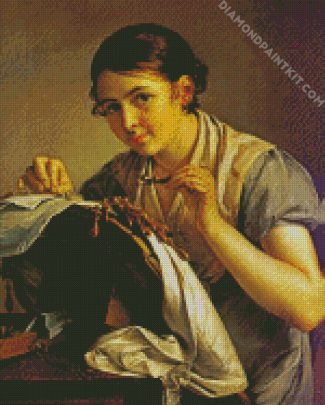 Young Lacemaker diamond painting