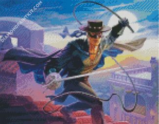 Zorro Hero diamond painting