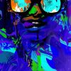 Abstract Lady With Glasses diamond painting