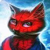 Aesthetic Spider Cat Art diamond painting