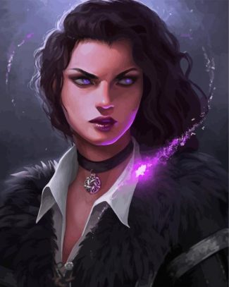 Aesthetic Yennefer Witcher diamond painting
