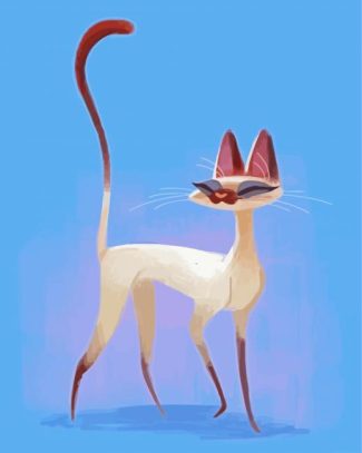 Aesthetic Cute Siamese Kitty diamond painting