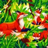Aesthetic Foxes diamond painting