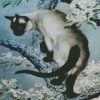 Aesthetic Siamese Art Cat diamond painting