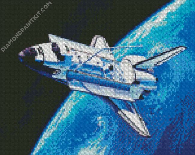 Aesthetic Space Shuttle diamond painting