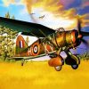 Aesthetic Stuka War Plane diamond painting