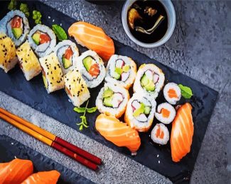 Aesthetic Sushi Food diamond painting